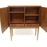 Scandinavian walnut wardrobe, Reiners, Mjölby, Swedish Modern, Sweden, 1