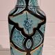 Vase bleu et or Azouz Kharraz Tunisie