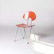 Set of 8 colorful Mikado 1800 chairs by Walter Leeman, Kusch+Co, 1980s