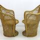 Pair of Mid-Century Modern Wicker Emmanuelle Armchairs from Kok Maison, 197