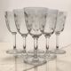 6 crystal water/wine glasses from Baccarat, Molière model.