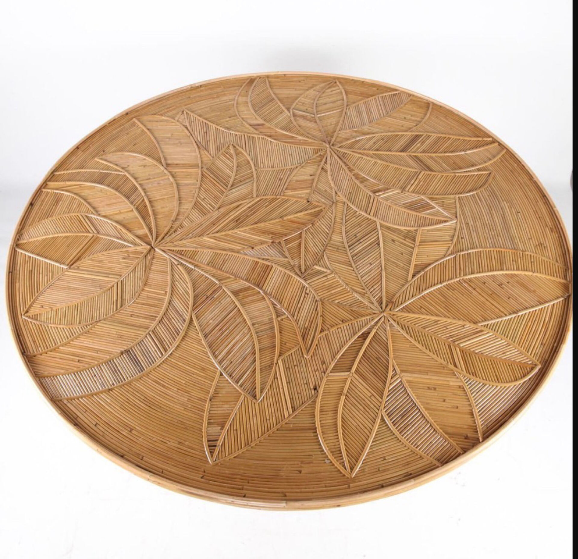 Dining table "palms" in rattan