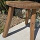 Authentique tabouret de ferme 3 pieds
