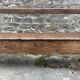 Banc de cheminée ancien en bois, fin XIXème s