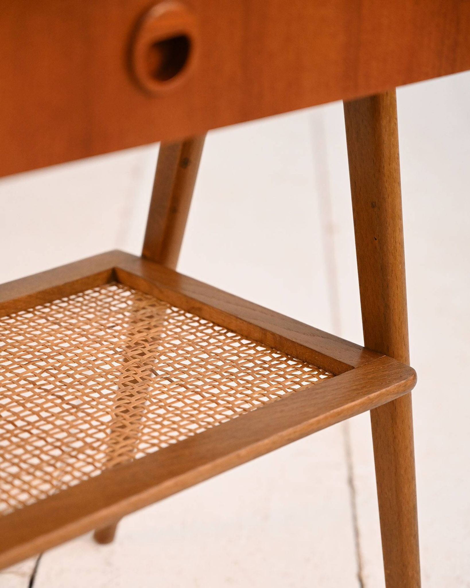 1950s Scandinavian teak bedside table