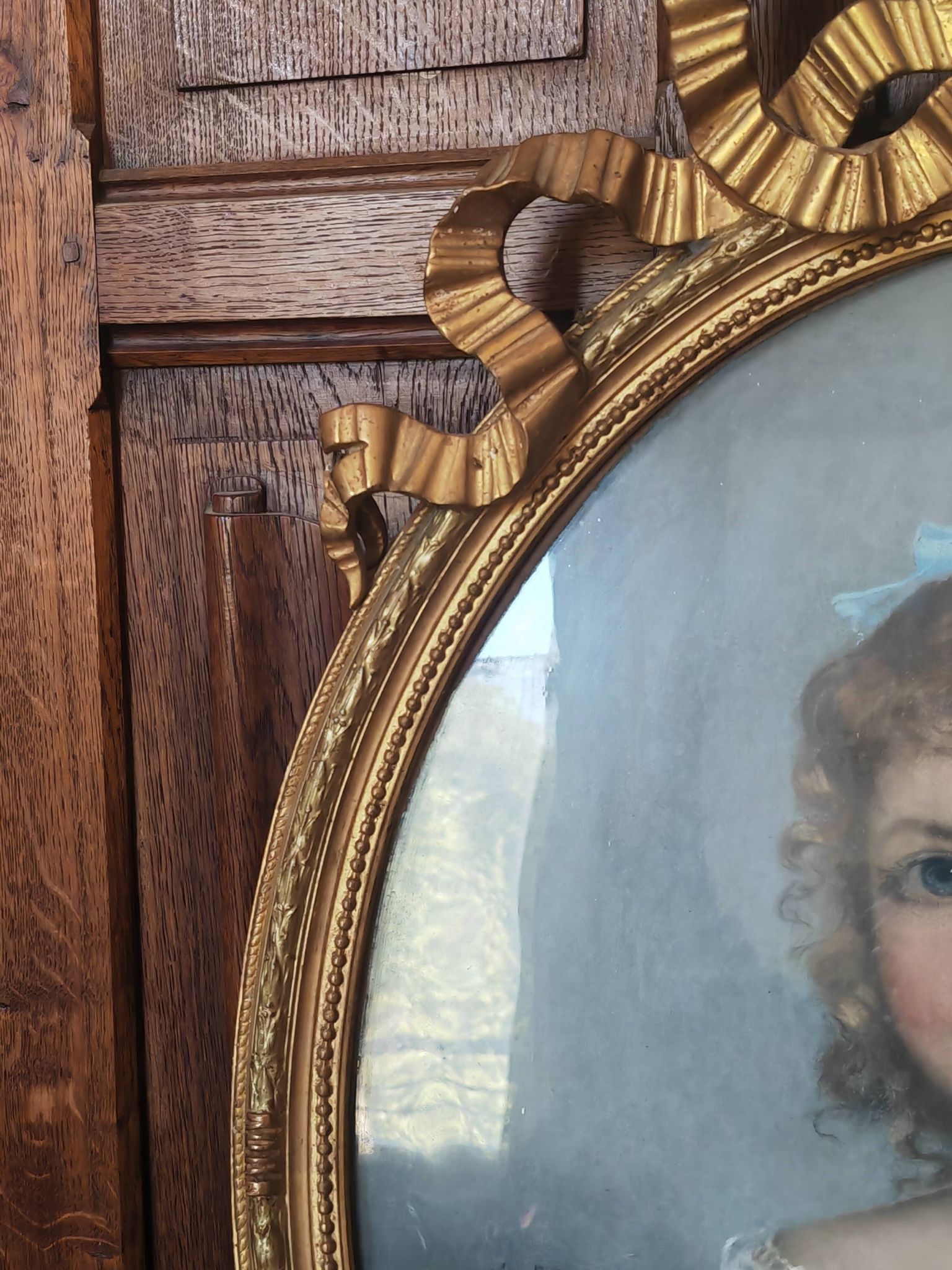 Framed 19th-century pastel