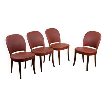 Café chairs attributed to Otto Schultz for AB Boet, 1930s, Set of 4