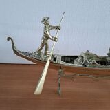 Venetian brass gondola