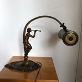 Bronze art deco lamp