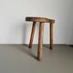 Vintage French Wooden Tripod Stool