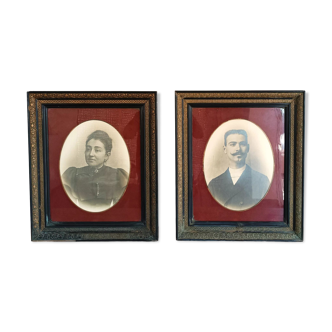 2 Napoleon III frames photo portrait