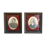 2 Napoleon III frames photo portrait