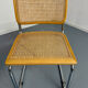 Set of 2 Italian cantilever chairs in cane Cesca 1970s,