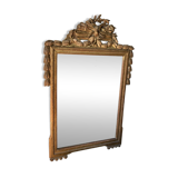 Mirror with gold frame