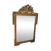 Mirror with gold frame