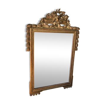 Miroir avec cadre doré