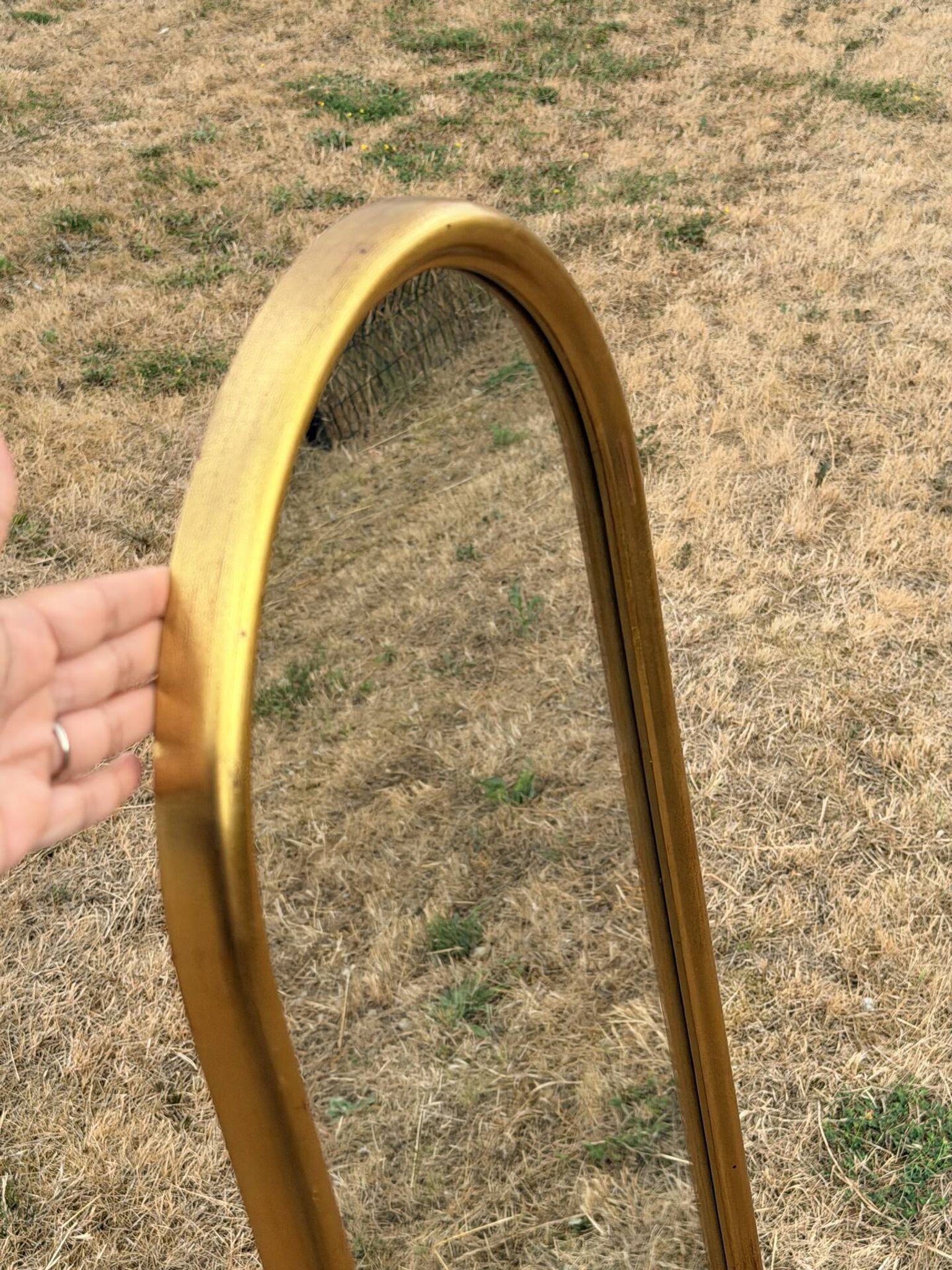Grand Arched Vintage Mirror Hollywood Regency - Deknudt Edition (Years)