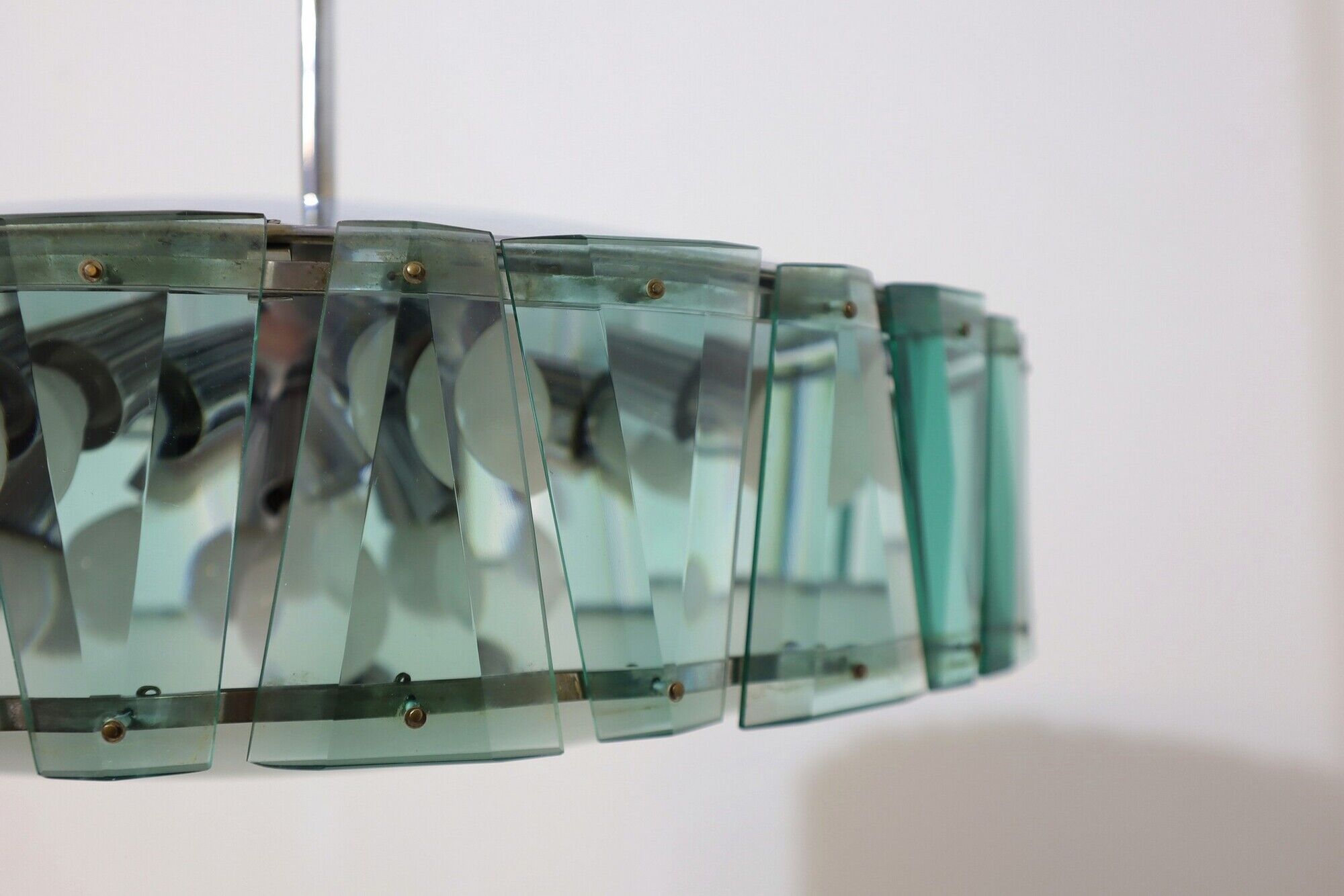 Cut glass pendant chandelier