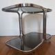 Metal and glass coffee table