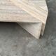 Up & Up large Italian Brutalist travertine coffee table, two-piece geometric mod