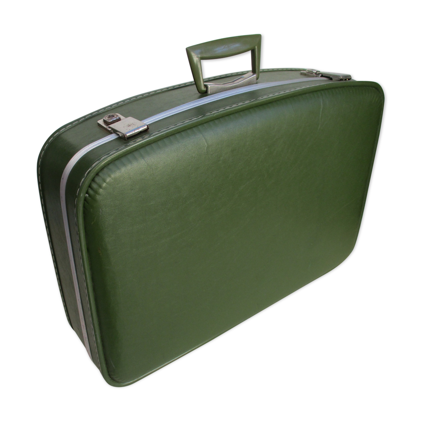 Green vinyl air hotesse -vintage