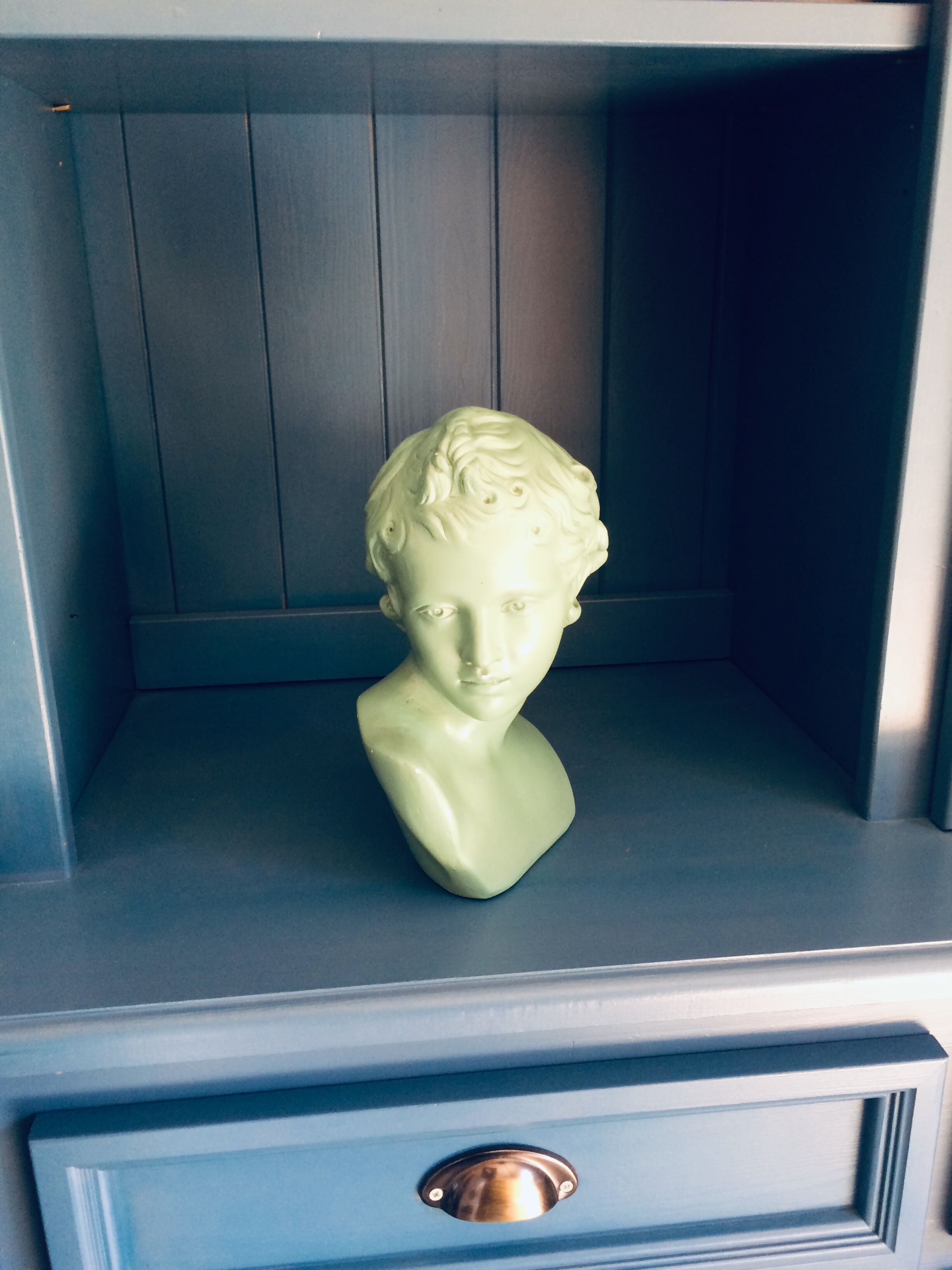 Original painted plaster bust