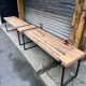 Banc extensible industriel bois et métal 160/260 cms