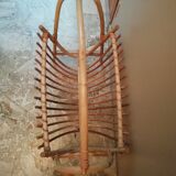 Rattan magazine rack