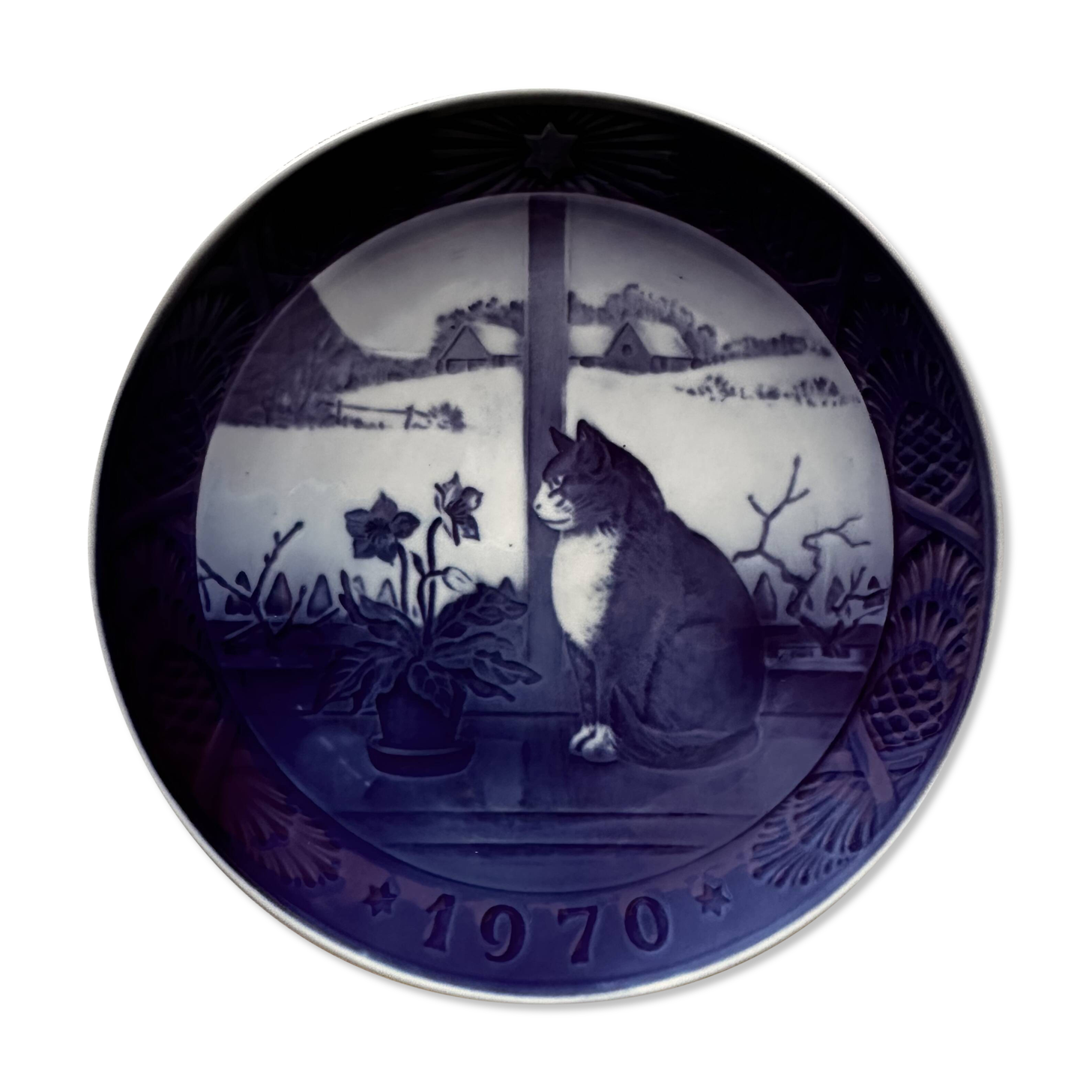 1970 Christmas plate in porcelain from Royal Copenhagen