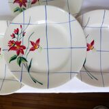 4 vintage flat plates of Niderviller model Saumur 220542