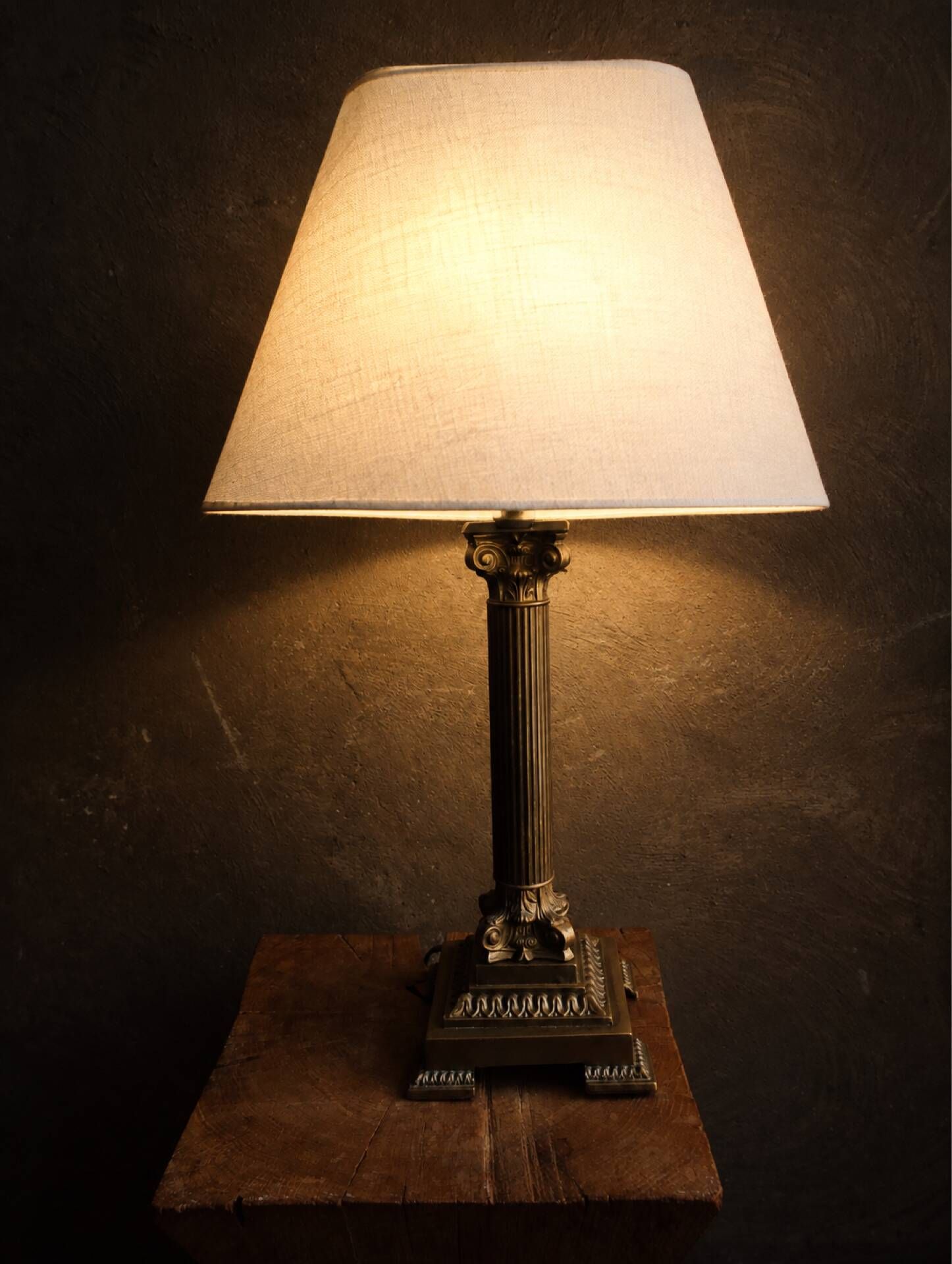 Empire style lamp - Bronze and gilded brass