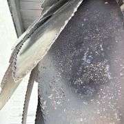 Brutalist suspension Jansen metal welded flower