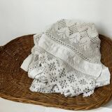 Large woven wicker tray