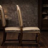 Grand Baroque-Style 11-Piece Dining Suite — Carved Oak & Oak Veneer — Table