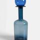 Scandinavia Modern Otto Bauer for Holmegaard Blue Glass Bottle Decanter