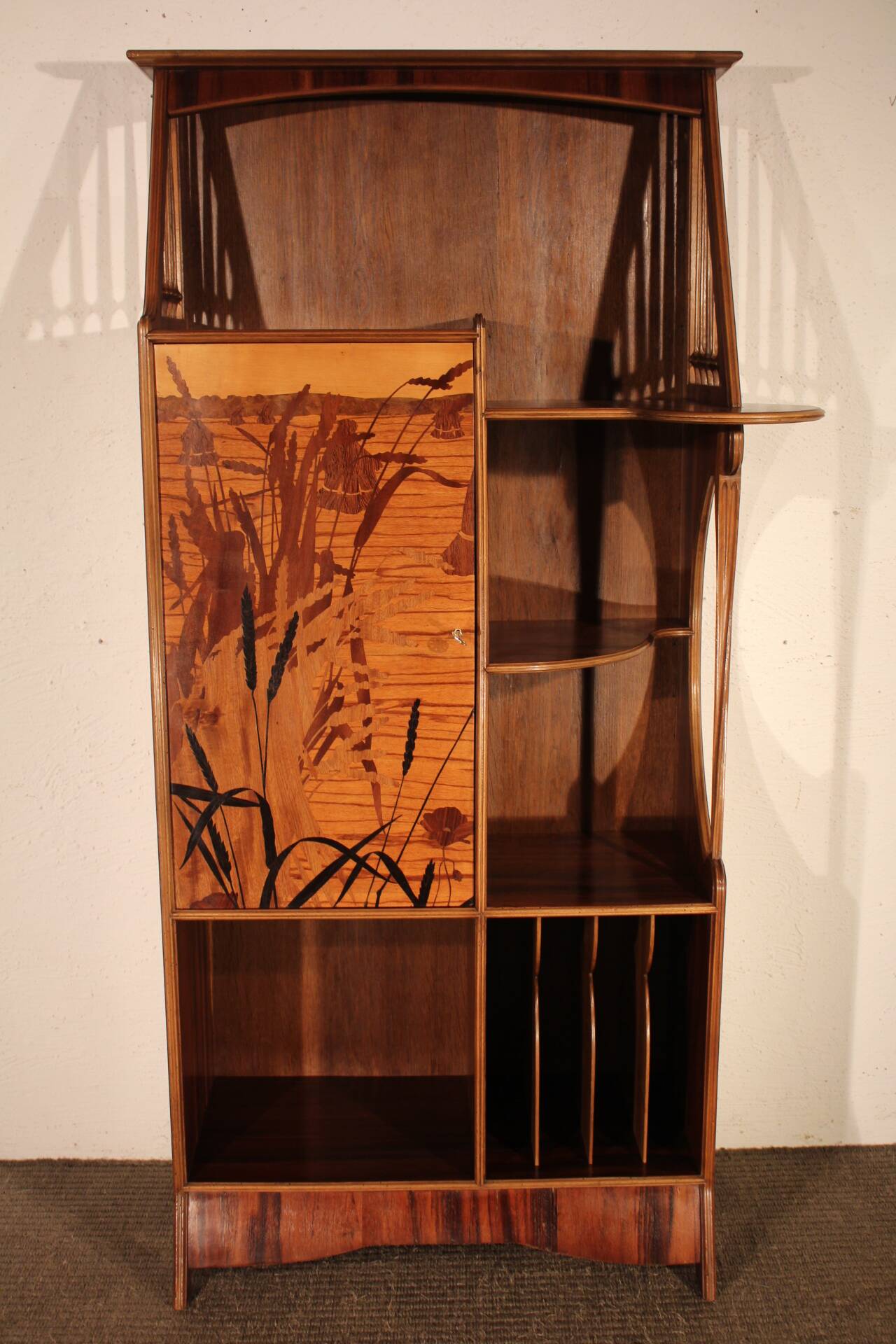 Art Nouveau shelf furniture