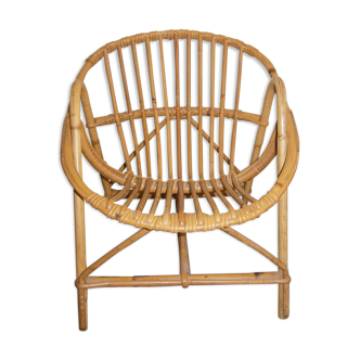 Fauteuil enfant en rotin