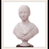 White marble bust by Giuseppe Croff representing Joséphine Carron