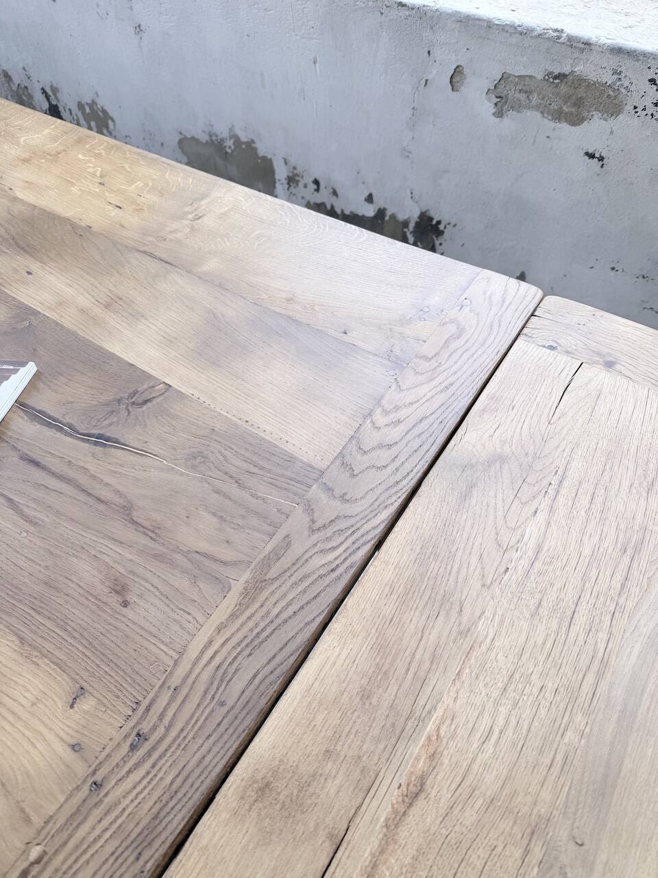 Solid oak farmhouse table with extensions (190-280cm) 1950