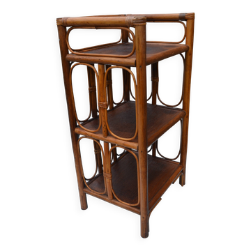 Side table, rattan bedside table