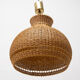 Mid century wicker hanging chandelier by ULUV, 1960´s
