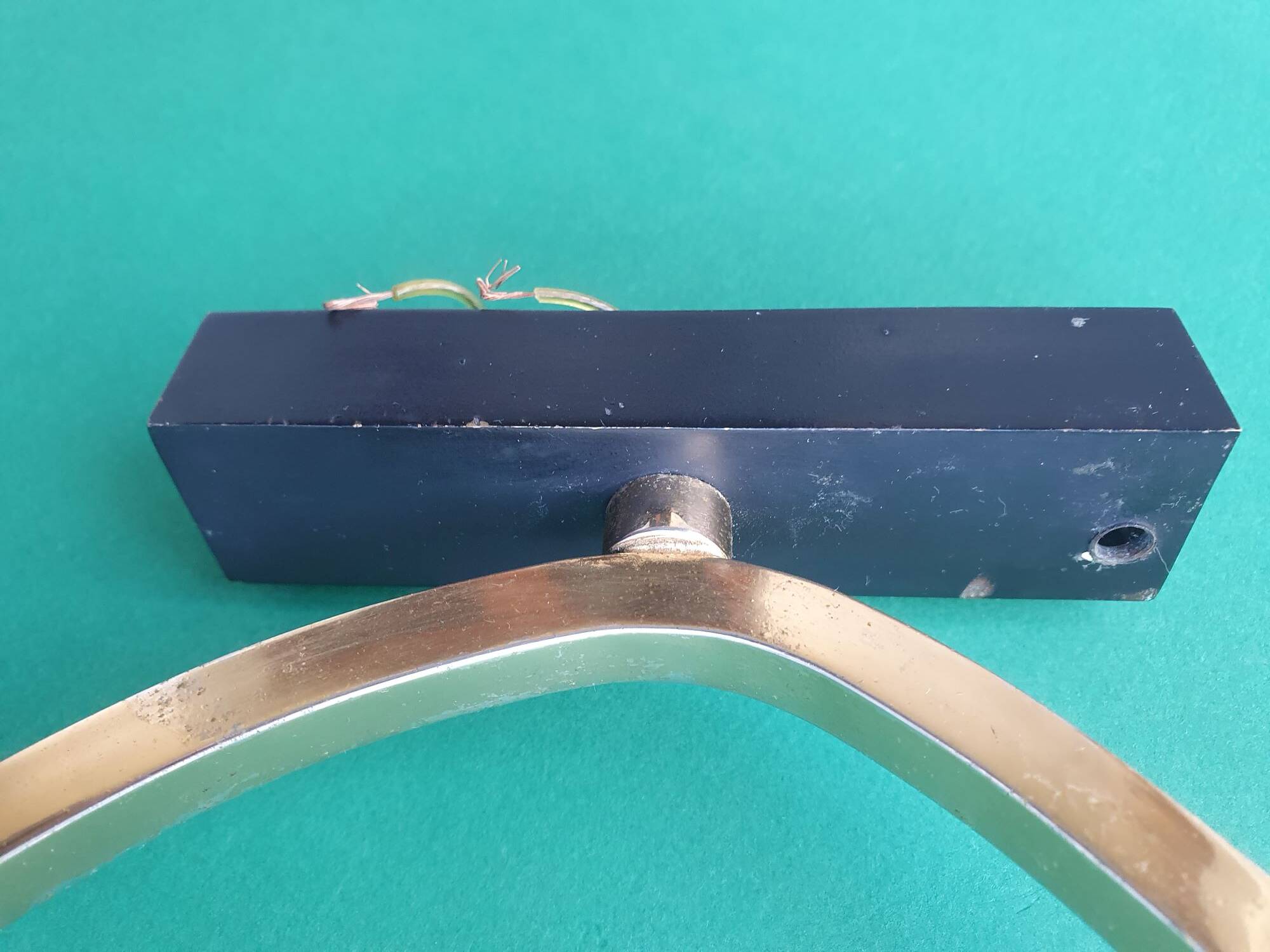 Pair of antique gold wall sconces