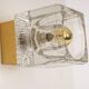 Small wall lamp in brass and crystal by Peill & Putzler, Germany