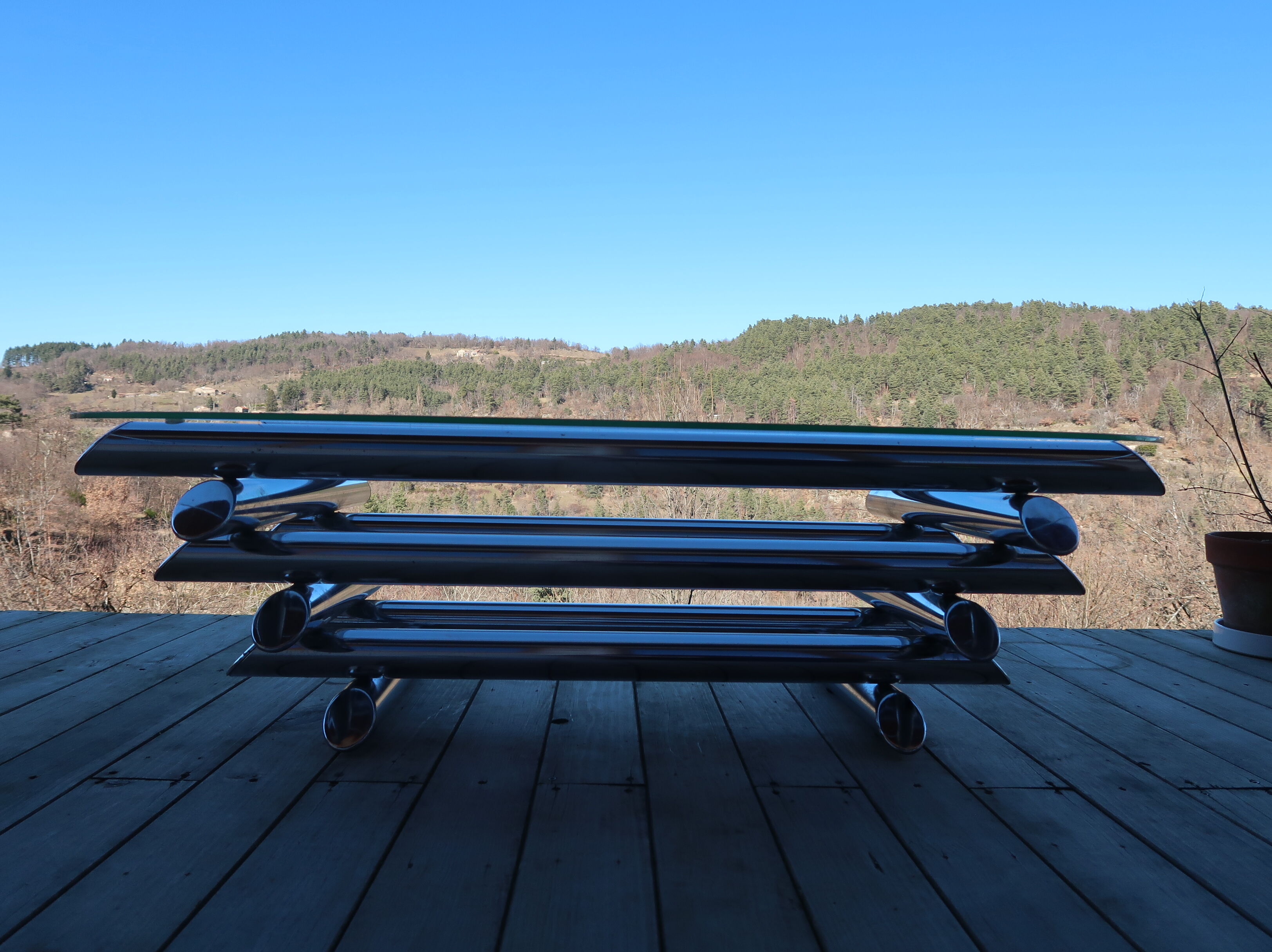 Chrome tubular table 70 ́s