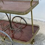 Table desserte à roulettes bar vintage 1950