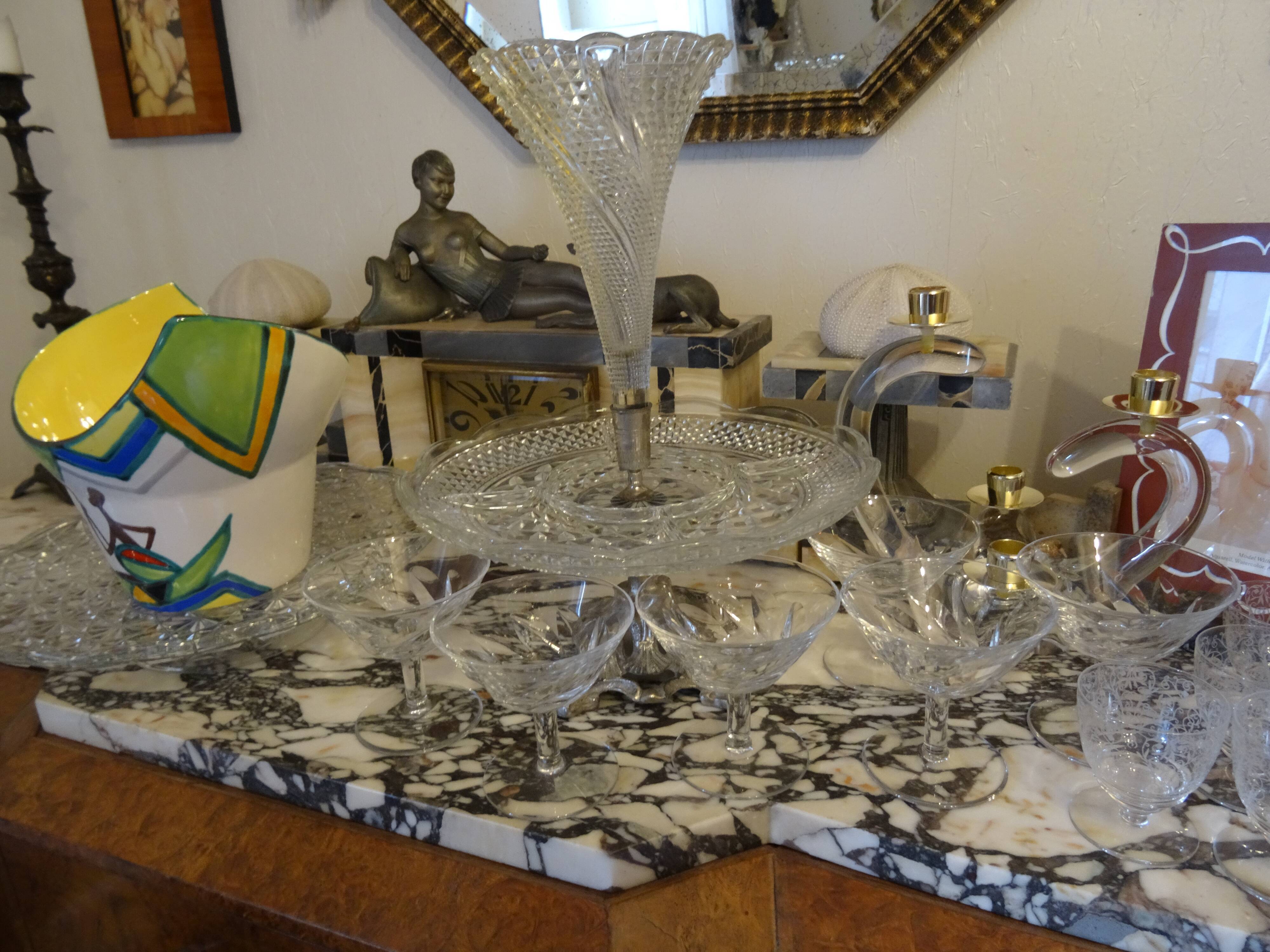Lot of 6 champagne glasses Saint Louis