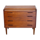 Commode coiffeuse vintage scandinave en teck