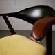 Cow horn chair in teak by Louis van Teeffelen
