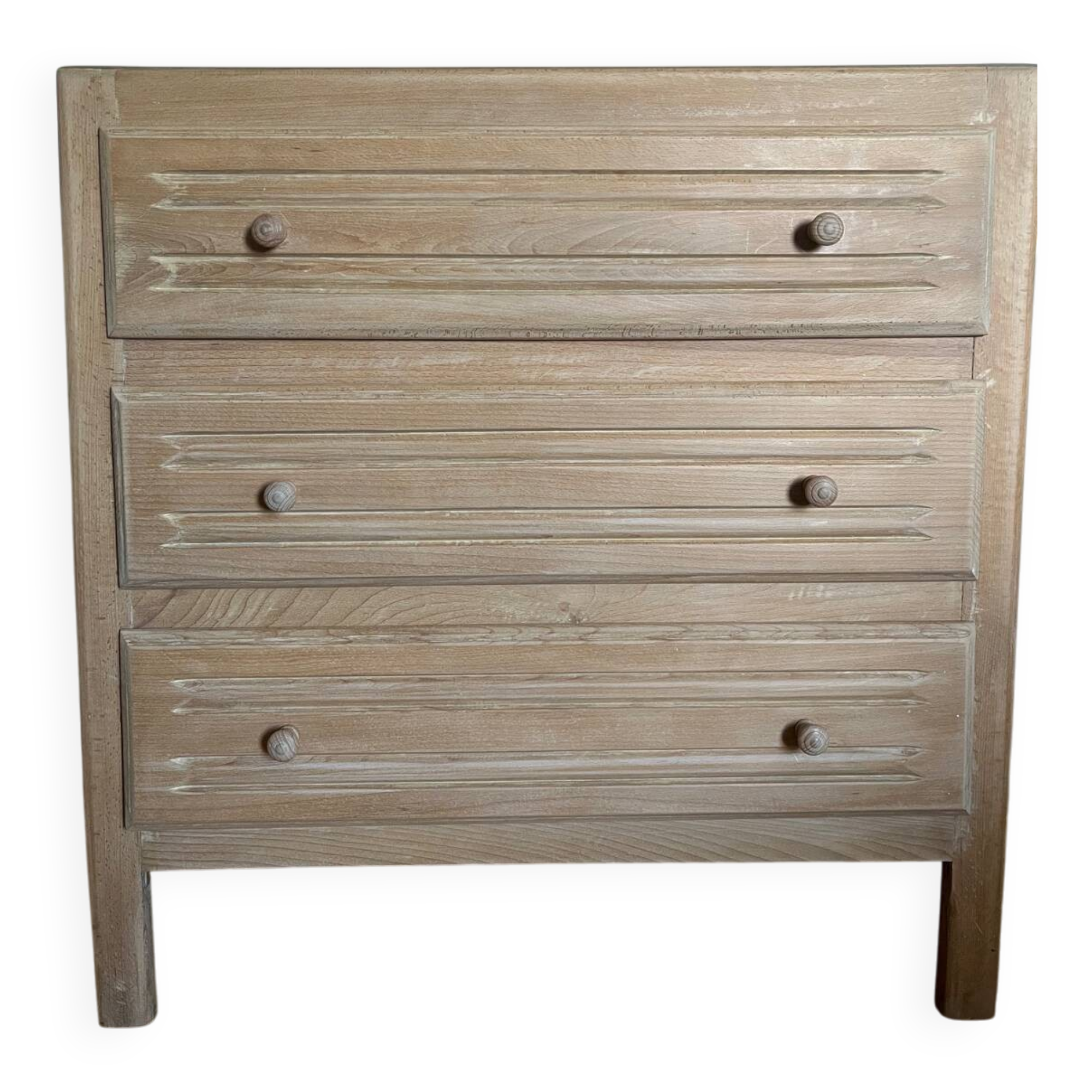 Commode en sapin patiné – 3 tiroirs