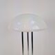 Vintage Mushroom Opaline Glass and Chrome Table Lamp, 1970s